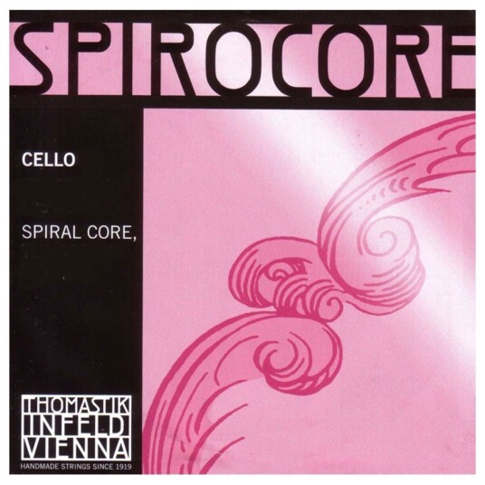 Thomastik Spirocore Cello String Set Tungsten Wound 4/4 Size Med. Thomastik Spirocore Cello String Set Tungsten Wound 4/4 Size Med.