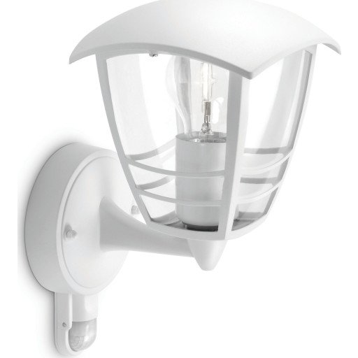 Philips Creek wall lantern white 1x60W 230V E27
