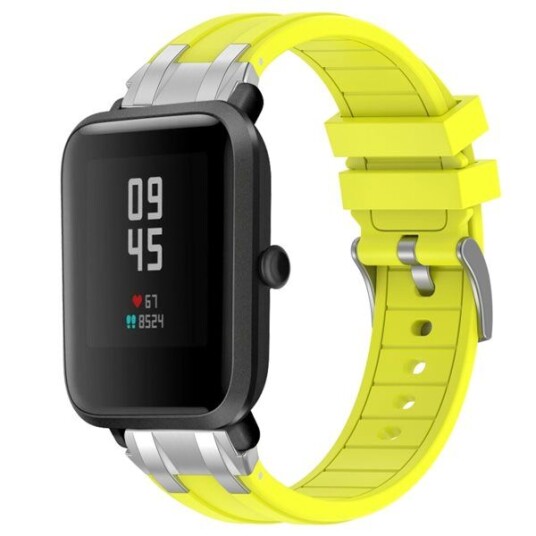 Silikonarmbånd til Amazfit Watch Bip 5 22mm   Gul