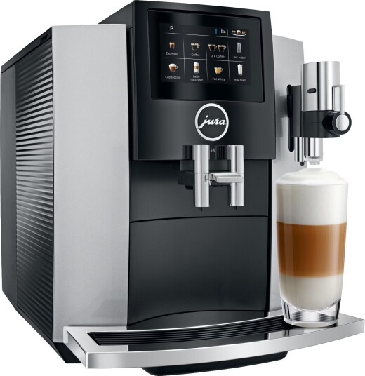 Jura S8 Moonlight Silver kaffemaskin JU15382 Jura S8 Moonlight Silver kaffemaskin JU15382