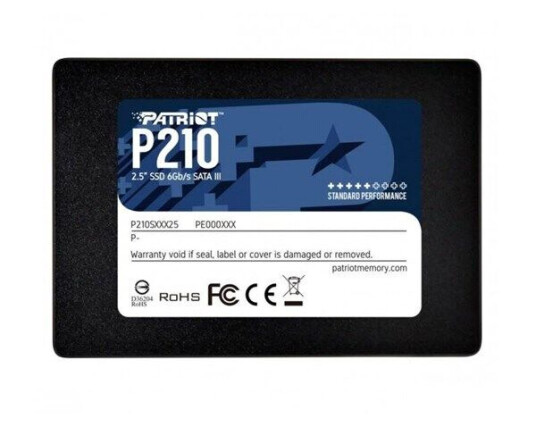 Patriot P210 256GB SSD SATA III 2.5" - 500/400 MB/s Patriot P210 256GB SSD SATA III 2.5" - 500/400 MB/s