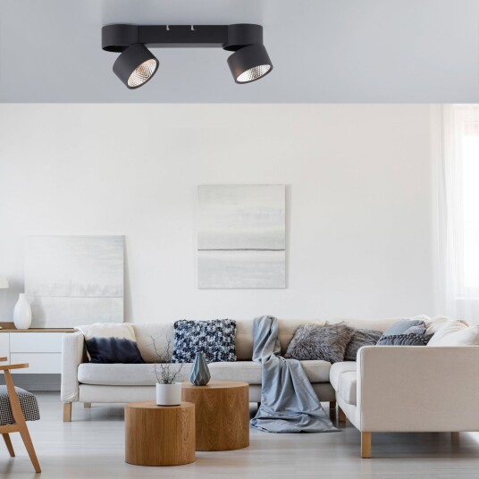 Taklampe PURE Nola dimmbar Svart Stue Metall Moderne 20 13.5 Svart