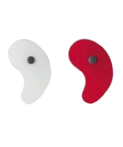 Foscarini - Bit 1/Orbital 1 Glass Skjerm Hvit