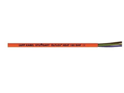 Lapp Ölflex Heat 180 Sihf, 50 M, Oransje, Silikon, 72 Kg/Km, 163 Kg/Km, 2000 V