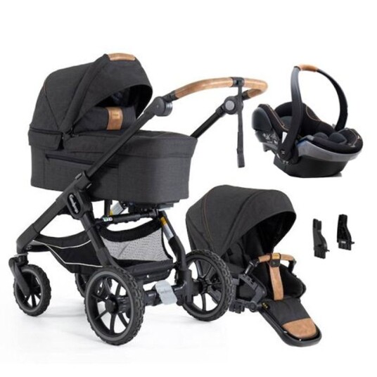 Barnevogn Emmaljunga NXT90 FLAT Outdoor Trek Ink. iZi Go Modular X1 + Adapter