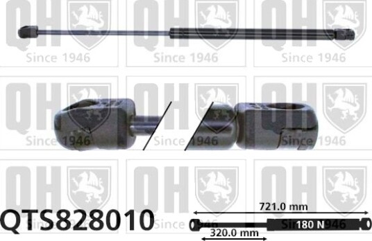 Gassfjær, motorpanser QUINTON HAZELL QTS828010