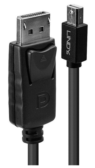 Lindy Mini DisplayPort til DisplayPort Kabel 2m Svart