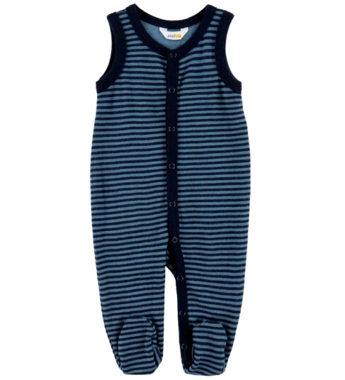 Joha Sparkebukse Ull Blå m. Striper 40 Jumpsuit