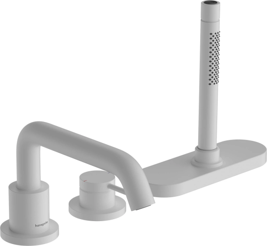 Hansgrohe Tecturis S 3-Hulls Kararmatur For karkant Hvit Matt