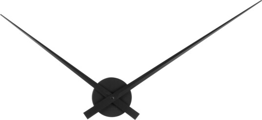 KARLSSON Wall Clock Little Big Time - Black - Ø90CM