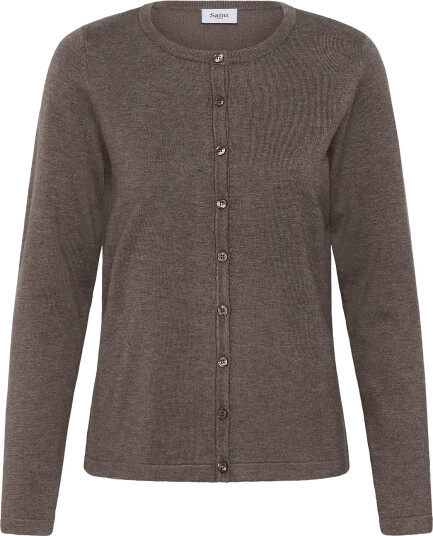 Saint Tropez A8661 Milasz R Neck Cardigan Brown XXL