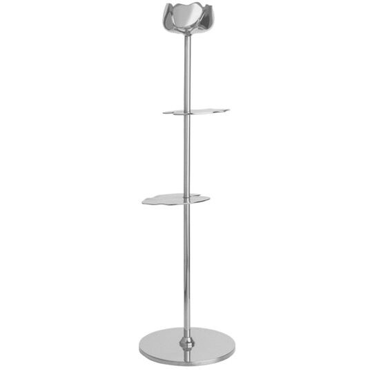 Hilke Collection Ninfea Alta Lysestake 40 cm Forkrommet Messing Sølv Hilke Collection Ninfea Alta Lysestake 40 cm Forkrommet Messing Sølv