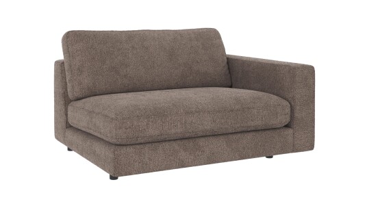 Rowico Home Duncan 1,5 seters ende H Mørk beige Greg 7 129 x 103 x 78 cm Beige