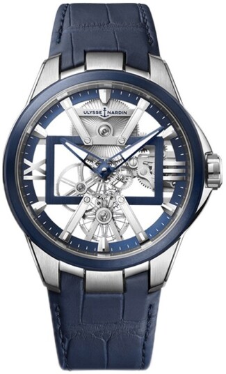 Ulysse Nardin Herreklokke 3713 260 03 Blast Skjelettkuttet/Lær Ø42 Ulysse Nardin Herreklokke 3713 260 03 Blast Skjelettkuttet/Lær Ø42