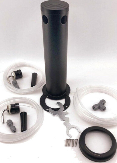 Kegland Double Tap Black Phantom Font Kit Black Duotight Short shank and handle