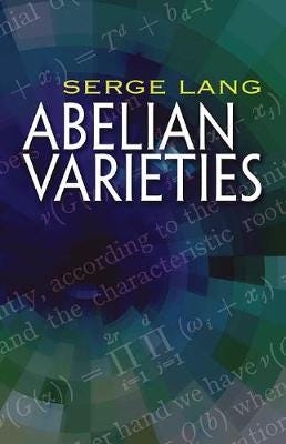 Abelian Varieties Av Serge Lang