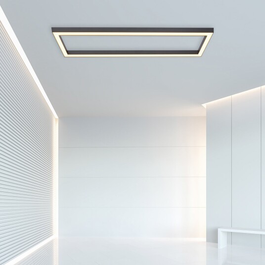 Taklampe PURE PURE Lines Square dimmbar Svart Stue Metall Moderne 30 3.9 Svart