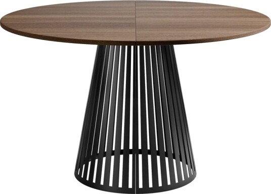 Beylen Matbord 100 cm Rund - Brun/Svart
