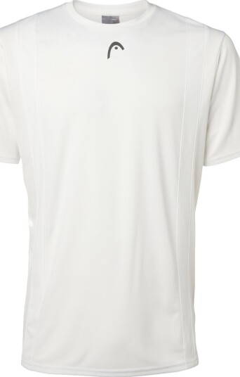Head club 25 tech t shirt tennistrøye herre white xl