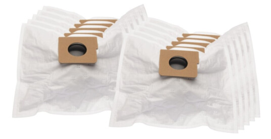 Premium Støvsugerposer syntetfiber 10st. + motorfilter DU12109-2