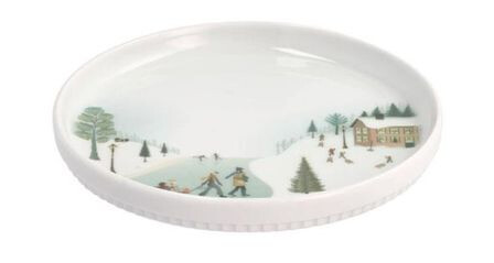 Pillivuyt Tallerken Vinter Flat Rett kant 15,5 cm Ildfast Hvit