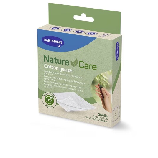 HARTMANN NATURE&CARE cotton gauze 7.5 x 7.5 cm