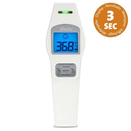 Alecto BC-37 Pannetermometer infrarød hvit Alecto BC-37 Pannetermometer infrarød hvit