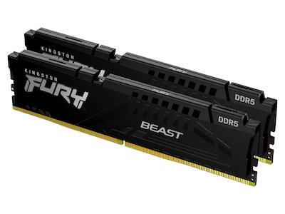 Kingston FURY Beast 32GB DDR5 6000MHz RAM - Dual Channel Svart Kingston FURY Beast 32GB DDR5 6000MHz RAM - Dual Channel Svart