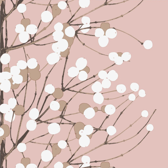 Marimekko Lumimarja serviett 33x33 cm 20 pk Rose