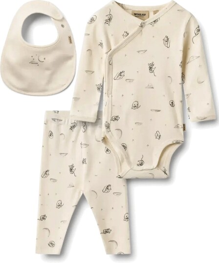 Wheat Giftbox Flore Baby Set DREAMING MOUSE 80