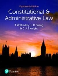 Constitutional And Administrative Law Av A. Bradley, K. Ewing, Christopher Knight