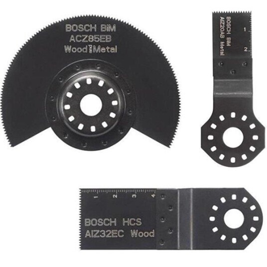 Bosch Starlock 3-Delers Sagbladsett for Tre og Metall