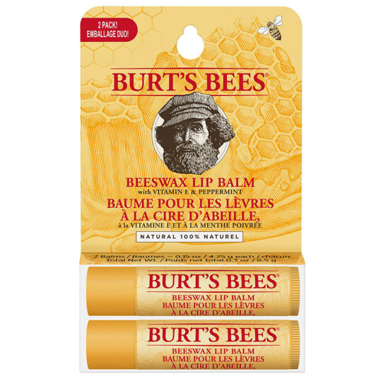 Burt's Bees Burts Bees Uni Beeswaz Lip Balm Tube Blister Twin Pack 4,25x2g