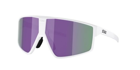 Bliz P002 Matte White Linse Brun/lilla flerfarget Bliz P002 Matte White Linse Brun/lilla flerfarget