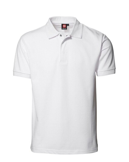 Id PRO Wear Poloskjorte m. Trykknapp Hvit