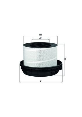 Luftfilter MAHLE ORIGINAL LX 814/1