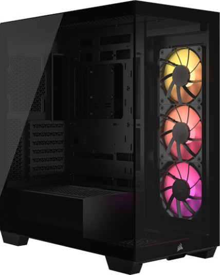 Corsair 3500X ARGB Mid Tower PC-kabinett med Herdet Glass - Svart