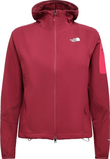The North Face W Tek Approach Futurefleece Hooded Jacke BURGUNDY CRUSH/LALI GUR S