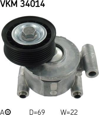 Strammehjul, kilerem SKF VKM 34014