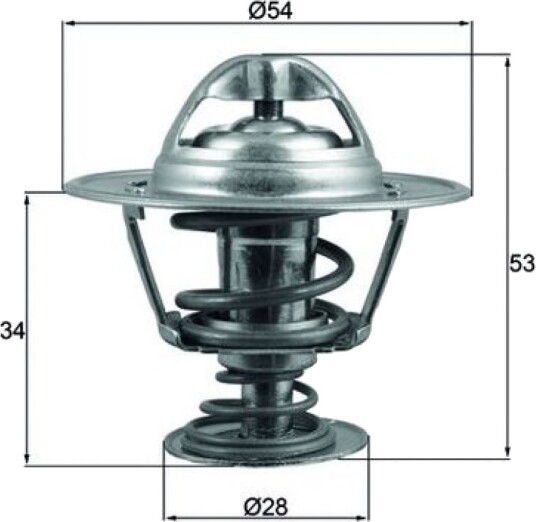 Termostat MAHLE ORIGINAL TX 203 88D Termostat MAHLE ORIGINAL TX 203 88D
