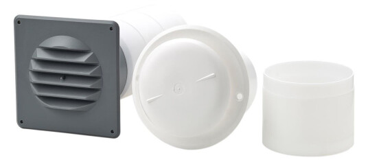 Habo 446 Blokkventil 165 320 mm grå/hvit Ventilasjon