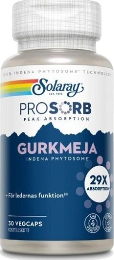 Solaray prosorb gurkemeie 30 kapsler Solaray prosorb gurkemeie 30 kapsler