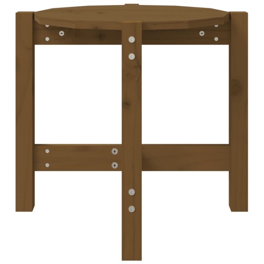 vidaXL Salongbord honningbrun Ø 52,5x45 cm heltre furu