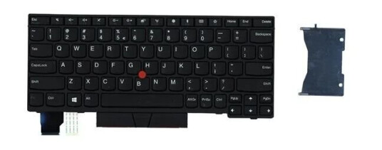 Lenovo Chicony - Brbart tastatur - til utskifting - Amerikansk Engelsk - Svart