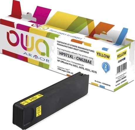 OWA HP CN628AE gul kompatibel blekkpatron 106 ml K20468OW