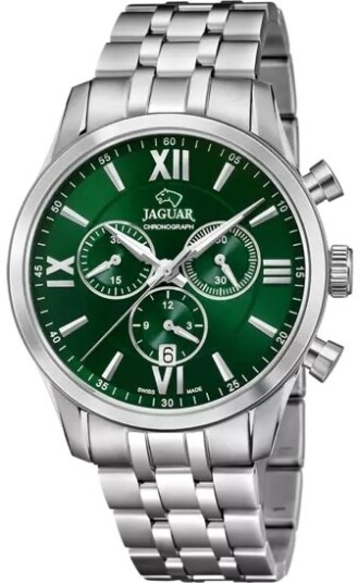 Jaguar Herreklokke J963/3 Acamar Grønn/Stål Ø41.5 mm Jaguar Herreklokke J963/3 Acamar Grønn/Stål Ø41.5 mm