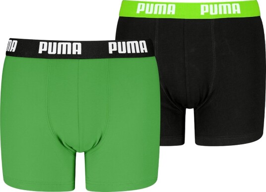 Puma Boxershorts Everyday 2 pack Grønn/Svart Puma 134/140 Boxershorts 134 140