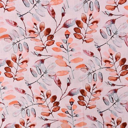 Balsløw Lin/Viskose Jersey Stoff 1442 Blomster 50cm