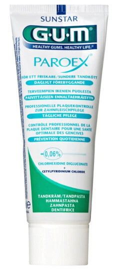 Gum paroex tannkrem 0.06% med klorheksidin 75 ml