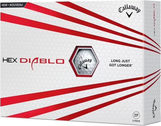 Callaway Hex Diablo Golfball Hvit